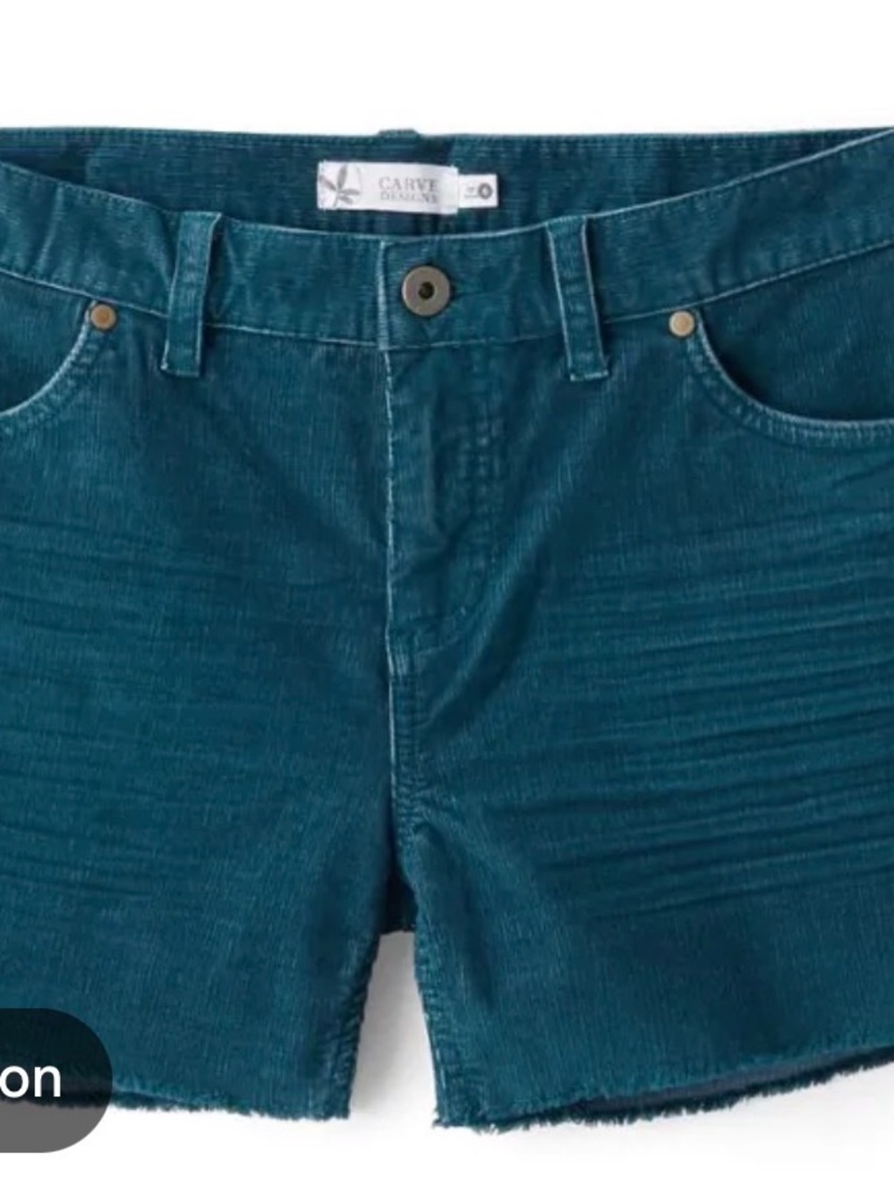 Carve Designs Women’s Teal Corduroy Shorts